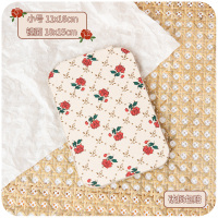 米白色小号 镜子化妆镜宿舍学生桌面可立折叠梳妆镜ins复古风高级感小镜子女