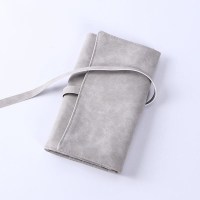 灰包14个插孔(无刷子) 人造纤维 化妆刷收纳携带化妆刷收纳防尘卷袋便携可折叠刷包仿羊皮可装14支