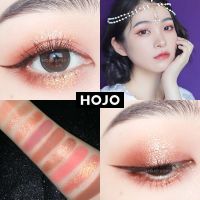 1#水晶琉璃 HOJO 星魅钻石金粉宝石眼影盘 大地色亮片哑光不晕染眼影盘彩妆