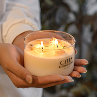 简爱晶石香槟 姜与橙 其他香调 citta栀子花精油香薰蜡烛家用卧室香氛小众高级ins结婚伴手礼礼盒