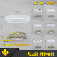 1L/1升 饲养瓶[2个] 无气阀 甲虫宠物昆虫爬宠用品高透兜锹甲饲养瓶饲育箱盒四方一切虫简系列