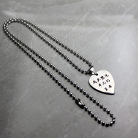 张泽禹拨片搭配圆珠链 张泽禹周边吉他拨片项链民谣拨片弹片不想过平凡的生活TF家族zyz