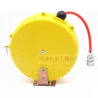迷你气鼓PU管5*8*10米 pu包纱管自动伸缩带排管卷管器气鼓 五金气动工具风管夹纱管气管