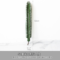 52厘米白刺仙人柱 仿真量天尺仙人柱神龙木假热带沙漠植物无刺大型绿植落地盆栽摆件