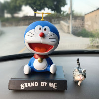 多啦A梦竹蜻蜓摇头公仔 哆啦A梦竹蜻蜓摇头公仔汽车摆件伴我同行车饰汽车装饰品生日礼物
