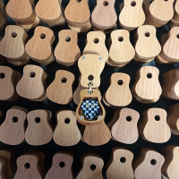 榉木盒 原创设计吉他拨片盒吊坠收纳盒包套夹木戒指盒创意随身携带礼物