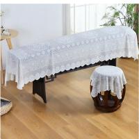 4号米色-60*60cm/凳巾 蕾丝古筝防尘罩加厚敦煌琴罩套古筝盖布盖巾通用款高档中国风布艺