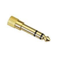 6.35公转3.5母 3.5转6.5音频转接头6.35mm耳机音箱监听调音台电子琴电吉他转换头