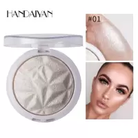 01白色 Makeup diamond Baking powder High gloss compact 修容高光粉饼