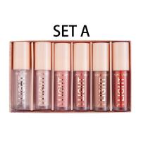 A 6 lip Gloss set Mirror gloss lip glaze Liquid lacquered唇彩