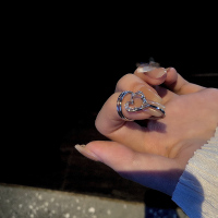 爱心款 开口可调节 jennie同款戒指女ins轻奢小众设计感指尖指环个性装饰指甲保护套