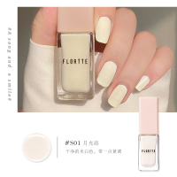 白色 solo系列#S01 FLORTTE/花洛莉亚指甲油裸色系女夏季快干免烤持久花落利亚脚趾