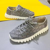 灰色2216 35 2022夏季调色板女鞋系带蕾丝布鞋网纱透气休闲百搭软底孕妇玛丽鞋