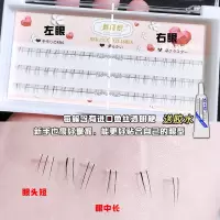 超自然仿真~魅丽悦分段式下睫毛单簇嫁接假睫毛女自粘化妆师专用