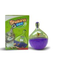 通用 小号紫 高9cm 摇摆漏食球狗狗益智耐咬玩具不倒翁狗粮智力幼猫宠物大型犬慢食器