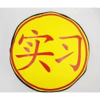 黑-实习包 摩托车实习双肩包圆形个性少女标志骑行包包书骑士包机车头盔背包