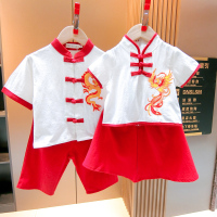 男童 100 兄妹装儿童夏装套装姐弟装民族服装国学演出服古装汉服舞蹈服学生