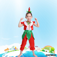 红色 大娃 90 六一儿童葫芦娃演出服七兄弟卡通男童幼儿园环保衣服成人表演服款