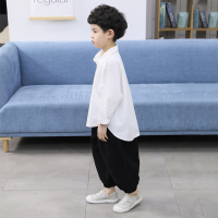 白色[单件上衣] 100 汉服儿童男童中国风唐装男孩春秋季复古民族服装中大童改良古装潮