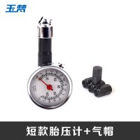 高精密胎压计+气帽[颜色随机] 车胎压表气压表高精度带充气汽车轮胎压监测器车用数显胎压计打气