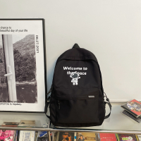 黑色小号不带挂件 双肩包男士韩版简约大容量旅行背包初中高中大学生书包百搭休闲女