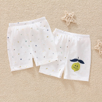 2027759白底柠檬颜色随机 73cm(73cm(两条装 可开裆)) 哈米奇宝宝夏季短裤薄款婴儿内裤女童男童可开裆裤儿