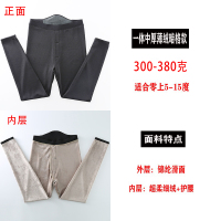 (滑面一体薄绒)暗格款 适合5-15度穿北 XL(90-110斤) 男士大码光滑面保暖裤高腰东北特厚蚕丝棉裤加厚加绒护膝