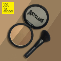 三色修容粉饼带原装刷 too cool for school 涂酷三色修容粉饼阴影鼻影侧影发际线粉