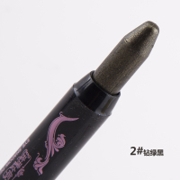 2#钻绿黑 玫瑰女郎卧蚕笔眼影高光眼影棒修容珠光白防水卧蚕笔不晕染