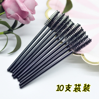 10支一次性眉刷 眼影棒海绵双头乳胶眼影刷晕染棒 一次性眼影刷初学者眼妆工具