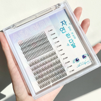 其他/other 10mm 仙到哭!ASAgirl仙子鱼尾毛假睫毛女混合装a型单簇下睫毛嫁接仿真