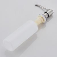 拉丝 不锈钢按压头+塑料瓶子 皂液器不锈钢按压器洗菜盆洗涤剂黑色拉丝洗洁精按压瓶厨房水槽用