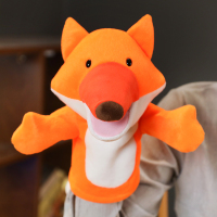 狐狸 手偶玩具动物手套玩偶可张嘴巴能动恐龙毛绒玩具表演娃娃亲子互动
