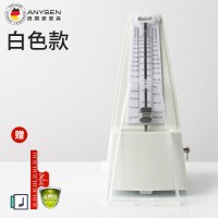 白色金属机芯节拍器(送大夹子+121首电子曲谱+运费险) 节拍器钢琴考级专用小提琴古筝吉他二胡长笛儿童机械精准乐器通用