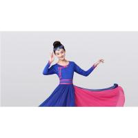 蓝色单独上衣 S 蒙古舞蹈服少数民族服装男藏族半身裙舞蹈裙艺考大摆裙演出服女