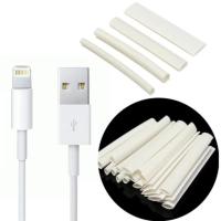 白色 热缩管适用于苹果安卓三星数据线充电线破损修复电工防水绝缘套管