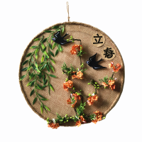 立春 幼儿园手工diy二十四节气麻绳装饰画儿童创意24节气制作材料包