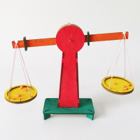 材料包 科技小制作小发明天平秤diy手工拼装材料包儿童科学实验玩具模型