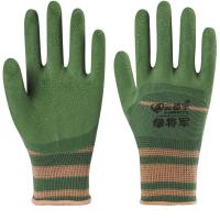 绿将军(试用装2双) M 透气轮胎橡胶发泡王绿将军手套劳保耐磨防滑弹力劳动干活工作防护
