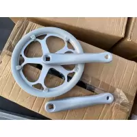 铝合金折叠车牙盘 52齿 曲柄170MM 兼容变速链条 学生车 折叠车