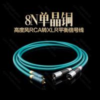 RCA转XLR卡农公 其他长度 高度风 RCA转XLR公母卡侬头转莲花转平衡线监听音箱线发烧音频线