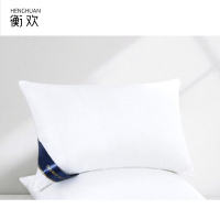 衡欢(HENGHUAN)家纺床上用品简约白色纤维枕头 RZ-ZT03/个 ( 纤维中枕)