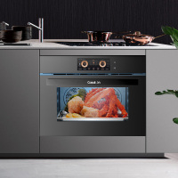CASDON/凯度ZD Pro嵌入式双热风彩屏触控蒸烤箱