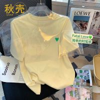 秋壳夏季纯棉原宿风学生印花百搭宽松大码女装圆领短袖T恤女ins潮