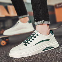 夏季透气薄款男鞋2022年新款休闲小白鞋皮鞋男士平板鞋百搭潮鞋男