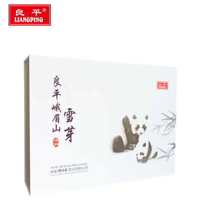 良平峨眉山雪芽礼盒装烘青绿茶120克