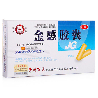 百灵鸟 金感胶囊 0.45g*24粒 清热解毒 疏风解表 发热 咽痛 鼻塞 流涕 咳嗽