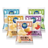 可比克小弯曲纯切薯片黄瓜味62g