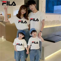 FI LA 斐乐情侣亲子短袖T恤2022年夏季新款创意文字logo休闲上衣