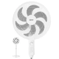 艾美特(AIRMATE)电风扇落地扇大风力节能省电家用风扇广角摇头办公室电扇 白色五叶机械CS35-X25